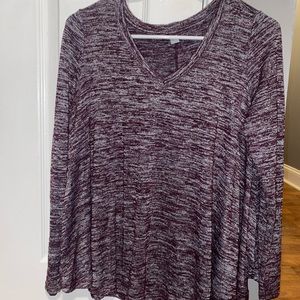 Oversized maroon aerie sweater